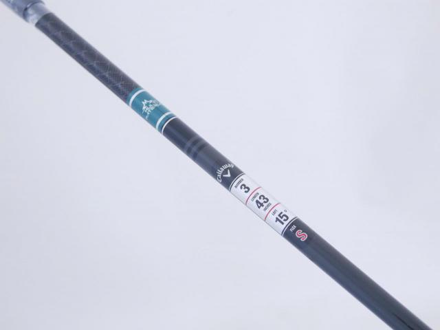 Fairway Wood : callaway : **ของใหม่ ยังไม่แกะพลาสติก** หัวไม้ 3 Callaway ELYTE Triple Diamond (ออกปี 2025) Loft 15 ก้าน Mitsubishi TENSEI 60 Flex S