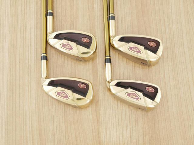 Iron set : Tsuruya : ชุดเหล็ก Tsuruya AXEL Gold Premium II (รุ่นปี 2017 ของใหม่ 6 หมื่นกว่าบาท หน้าเด้งสุดๆ ไกลสุดๆๆ) มีเหล็ก 7-Pw (4 ชิ้น) ก้านกราไฟต์ Flex R