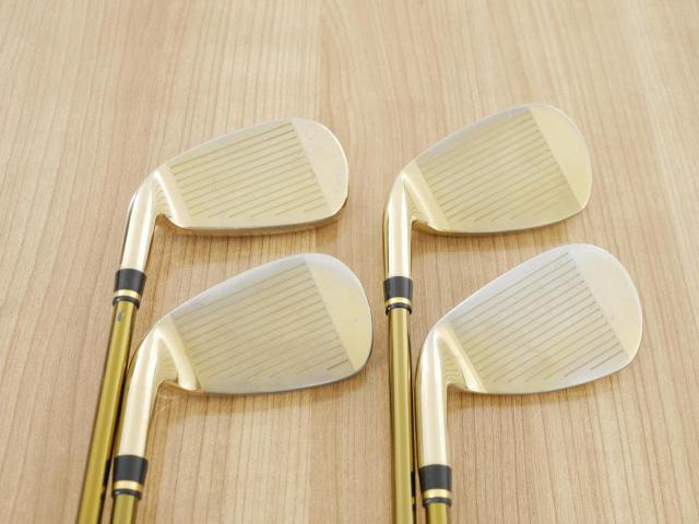 Iron set : Tsuruya : ชุดเหล็ก Tsuruya AXEL Gold Premium II (รุ่นปี 2017 ของใหม่ 6 หมื่นกว่าบาท หน้าเด้งสุดๆ ไกลสุดๆๆ) มีเหล็ก 7-Pw (4 ชิ้น) ก้านกราไฟต์ Flex R