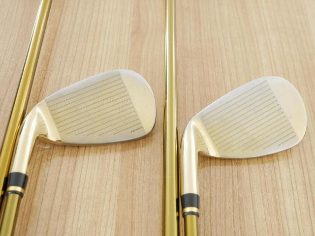 Iron set : Tsuruya : ชุดเหล็ก Tsuruya AXEL Gold Premium II (รุ่นปี 2017 ของใหม่ 6 หมื่นกว่าบาท หน้าเด้งสุดๆ ไกลสุดๆๆ) มีเหล็ก 7-Pw (4 ชิ้น) ก้านกราไฟต์ Flex R