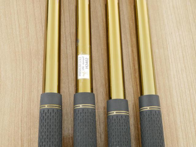 Iron set : Tsuruya : ชุดเหล็ก Tsuruya AXEL Gold Premium II (รุ่นปี 2017 ของใหม่ 6 หมื่นกว่าบาท หน้าเด้งสุดๆ ไกลสุดๆๆ) มีเหล็ก 7-Pw (4 ชิ้น) ก้านกราไฟต์ Flex R