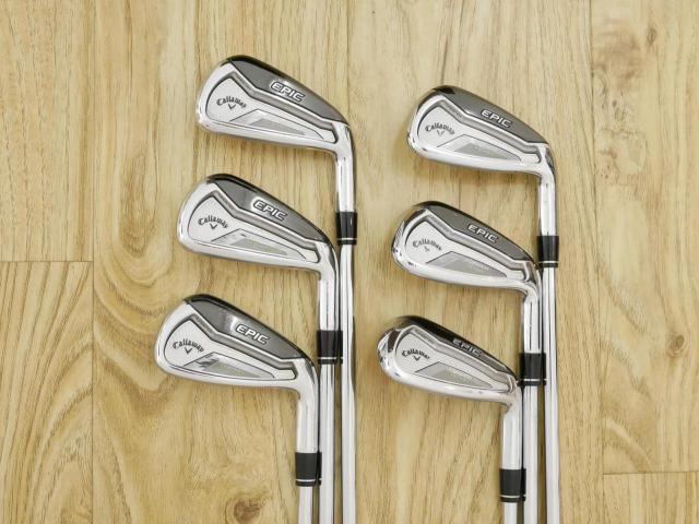 Iron set : Callaway : ชุดเหล็ก Callaway EPIC Forged Star (รุ่นท้อปสุด ปี 2020 ตีไกลกว่าปกติ 2 เบอร์) มีเหล็ก 6-Pw,Aw (6 ชิ้น) ก้านเหล็ก NS PRO ZELOS 7 FLEX S