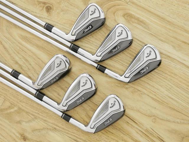 Iron set : Callaway : ชุดเหล็ก Callaway EPIC Forged Star (รุ่นท้อปสุด ปี 2020 ตีไกลกว่าปกติ 2 เบอร์) มีเหล็ก 6-Pw,Aw (6 ชิ้น) ก้านเหล็ก NS PRO ZELOS 7 FLEX S