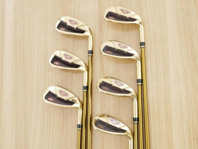 Iron set : Tsuruya : ชุดเหล็ก Tsuruya AXEL Gold Premium II (รุ่นปี 2017 ของใหม่ 6 หมื่นกว่าบาท หน้าเด้งสุดๆ ไกลสุดๆๆ) มีเหล็ก 7-Pw,Aw,As,Sw (7 ชิ้น ครบเซ็ต) ก้านกราไฟต์ Flex R