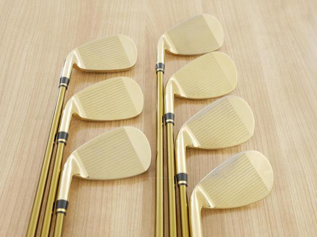 Iron set : Tsuruya : **มีตำหนิ** ชุดเหล็ก Tsuruya AXEL Gold Premium II (รุ่นปี 2017 ของใหม่ 6 หมื่นกว่าบาท หน้าเด้งสุดๆ ไกลสุดๆๆ) มีเหล็ก 7-Pw,Aw,As,Sw (7 ชิ้น ครบเซ็ต) ก้านกราไฟต์ Flex R