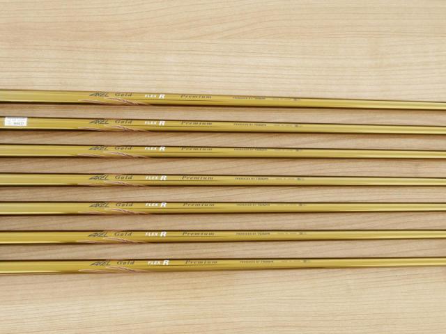 Iron set : Tsuruya : **มีตำหนิ** ชุดเหล็ก Tsuruya AXEL Gold Premium II (รุ่นปี 2017 ของใหม่ 6 หมื่นกว่าบาท หน้าเด้งสุดๆ ไกลสุดๆๆ) มีเหล็ก 7-Pw,Aw,As,Sw (7 ชิ้น ครบเซ็ต) ก้านกราไฟต์ Flex R