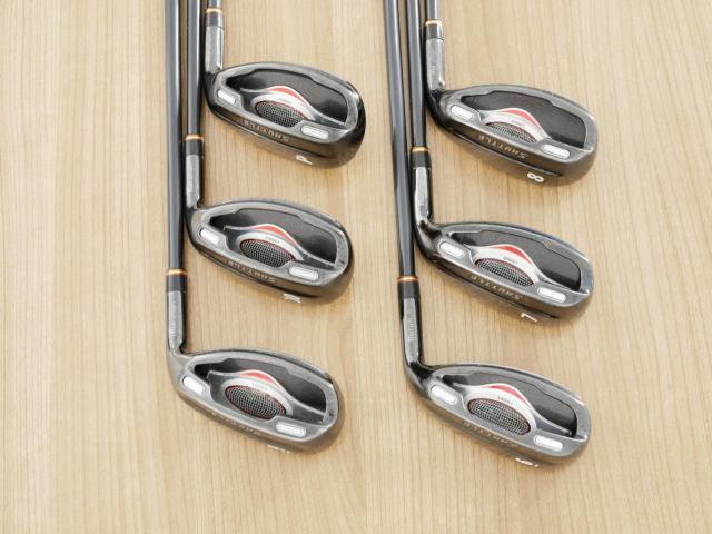 Iron set : Maruman : ชุดเหล็กกระเทย Maruman Shuttle i3000x มีเหล็ก 6-10,Pw (6 ชิ้น เทียบเท่า 5-Pw) ก้านกราไฟต์ Flex SR 