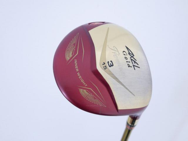 Fairway Wood : Tsuruya : หัวไม้ 3 Tsuruya AXEL Gold Premium IV (รุ่นปี 2021 ตัวท๊อป ของใหม่ 2 หมื่นกว่า) Loft 15 Flex R