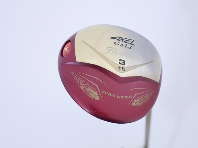 Fairway Wood : Tsuruya : หัวไม้ 3 Tsuruya AXEL Gold Premium IV (รุ่นปี 2021 ตัวท๊อป ของใหม่ 2 หมื่นกว่า) Loft 15 Flex R