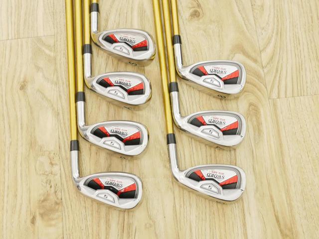 Iron set : Katana : ชุดเหล็ก Katana Sword ATC-589a (หน้าเด้ง) มีเหล็ก 6-Pw,Aw,Sw (7 ชิ้น) ก้านกราไฟต์ Fujikura Speeder 589 Flex SR