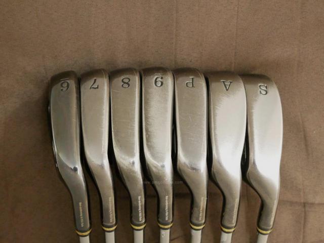Iron set : Macgregor : ชุดเหล็ก Macgregor Gold Tourney (รุ่นท๊อปสุด เป็นเหล็กเด้งผิดกฏ ราคาปกติเกือบ 2 แสน) มีเหล็ก 6-Pw,Aw,Sw (7 ชิ้น) ก้านกราไฟต์ Flex R