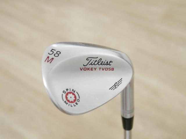 Wedge : Other : Wedge Titleist Vokey TVD Spin Milled Loft 58 ก้านเหล็ก Dynamic Gold S400