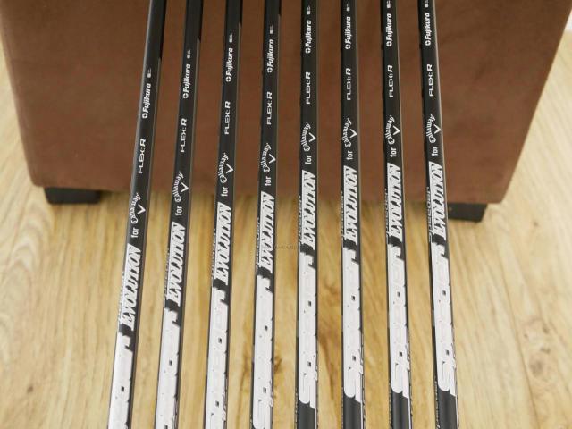 Iron set : Callaway : ชุดเหล็ก Callaway APEX Forged (ออกปี 2019) มีเหล็ก 5-Pw,Aw,Sw (8 ชิ้น) ก้านกราไฟต์ Fujikura Speeder Evolution Flex R