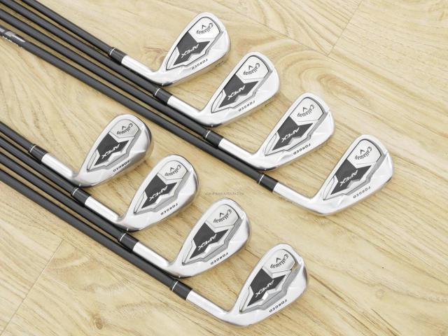 Iron set : Callaway : ชุดเหล็ก Callaway APEX Forged (ออกปี 2019) มีเหล็ก 5-Pw,Aw,Sw (8 ชิ้น) ก้านกราไฟต์ Fujikura Speeder Evolution Flex R