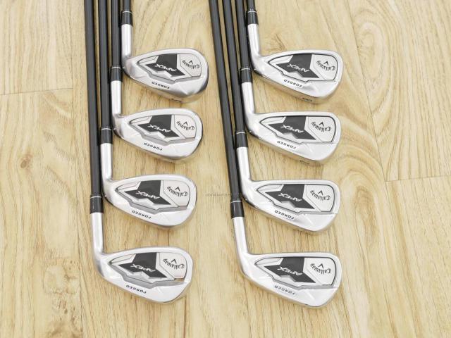 Iron set : Callaway : ชุดเหล็ก Callaway APEX Forged (ออกปี 2019) มีเหล็ก 5-Pw,Aw,Sw (8 ชิ้น) ก้านกราไฟต์ Fujikura Speeder Evolution Flex R