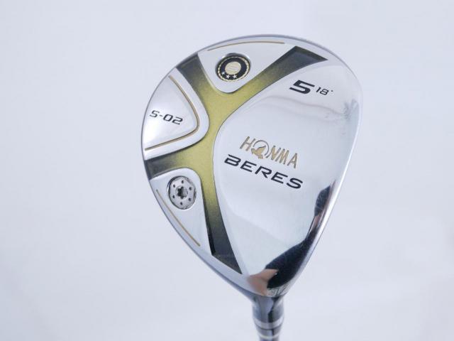 Fairway Wood : Honma : **มีบุบ ก้าน 3 ดาว** หัวไม้ 5 Honma Beres S-02 Loft 18 ก้าน ARMRQ 6 (49) Flex SR (3 ดาว)