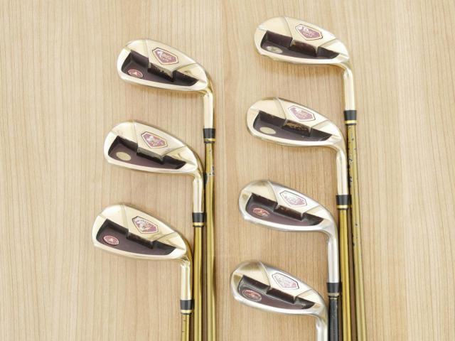 Iron set : Tsuruya : ชุดเหล็ก Tsuruya AXEL Gold Premium II (รุ่นปี 2017 ของใหม่ 6 หมื่นกว่าบาท หน้าเด้งสุดๆ ไกลสุดๆๆ) มีเหล็ก 7-Pw,Aw,As,Sw (7 ชิ้น ครบเซ็ต) ก้านกราไฟต์ Flex R
