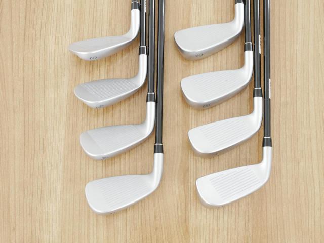 Iron set : PRGR : ชุดเหล็กกระเทย PRGR Super Egg Evolution (รุ่นล่าสุด ออกปี 2024 ตัวท๊อปสุด หน้าเด้งเกินกฏ ใช้แข่งไม่ได้ ตีไกลมากๆ) มีเหล็ก 6-Pw,Aw,As,Sw (8 ชิ้น) ก้านกราไฟต์ Flex SR (M-40)