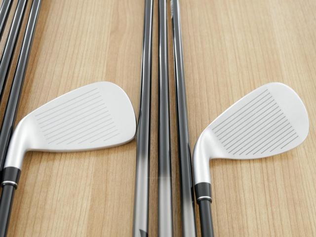 Iron set : PRGR : ชุดเหล็กกระเทย PRGR Super Egg Evolution (รุ่นล่าสุด ออกปี 2024 ตัวท๊อปสุด หน้าเด้งเกินกฏ ใช้แข่งไม่ได้ ตีไกลมากๆ) มีเหล็ก 6-Pw,Aw,As,Sw (8 ชิ้น) ก้านกราไฟต์ Flex SR (M-40)