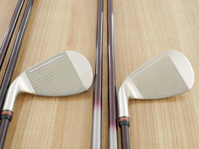 Lady club : All : ชุดเหล็ก PRGR Premium Red TR-X 505 (รุ่นท็อป หน้าเด้ง ตีง่ายไกลมาก) มีเหล็ก 7-Pw,Aw,Sw (6 ชิ้น) ก้านกราไฟต์ Flex L (M-30)