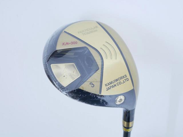 Fairway Wood : Kamui : **ของใหม่ ยังไม่แกะพลาสติก** หัวไม้ 3 Kamuiworks KM-300 (หน้าเด้ง มีสปริงข้างใน หายากมาก) Loft 15 ก้าน Fujikura Double Kick Flex SR