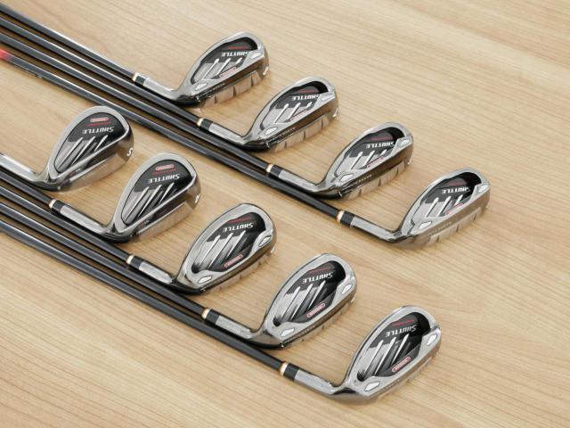 Iron set : Maruman : ชุดเหล็กกระเทย Maruman Shuttle i3000AR (ตีง่าย ไกลมาก) มีเหล็ก 5-10,Pw,Aw,Sw (9 ชิ้น) ก้านกราไฟต์ Flex R