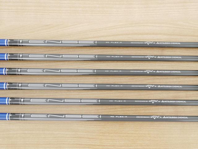 Iron set : Callaway : ชุดเหล็ก Callaway Paradym Ai Smoke Max Fast (ออกปี 2024 ตีง่ายมาก ไกล Japan Spec.) มีเหล็ก 6-Pw,Aw (6 ชิ้น) ก้านกราไฟต์ Fujikura TENSEI 40 Flex R