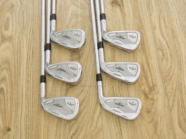 Iron set : Callaway : ชุดเหล็ก Callaway APEX Pro Forged (ออกปี 2019) มีเหล็ก 5-Pw (6 ชิ้น) ก้านเหล็ก NS Pro Mouds 120 Flex S