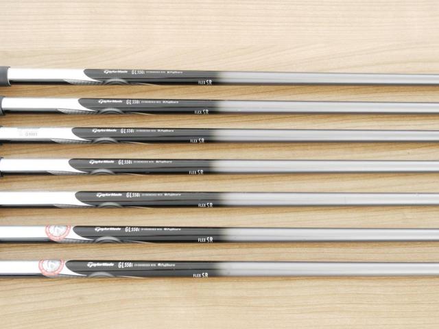 Iron set : Taylormade : ชุดเหล็ก Taylormade Gloire (รุ่นท๊อปสุด Japan Spec. ใบใหญ่ ตีง่าย ไกล) มีเหล็ก 6-Pw,Aw,Sw (7 ชิ้น) ก้านกราไฟต์ Flex SR
