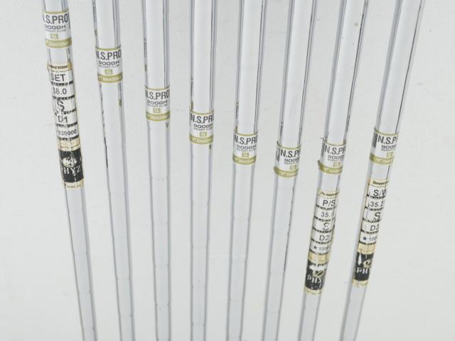 Iron set : Tourstage : ชุดเหล็ก Tourstage PHYZ (ซีรี่ย์ท๊อป ใบใหญ่ ตีง่าย ไกล) มีเหล็ก 5-Pw,Aw,Sw (8 ชิ้น) ก้านเหล็ก NS Pro 900 Flex S