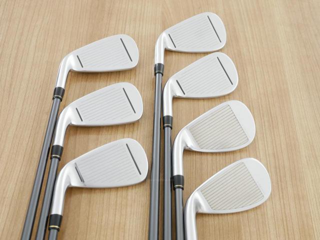 Iron set : Taylormade : ชุดเหล็ก Taylormade Gloire G (รุ่นท๊อปสุด ตีไกลมากๆ เหล็ก 7 Loft 26.5 หน้าเด้ง) มีเหล็ก 6-Pw,Aw,Sw (7 ชิ้น) ก้านกราไฟต์ Flex R