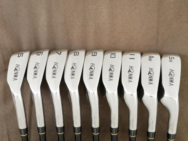 Iron set : Honma : ชุดเหล็ก Honma AMAZING Spec II (หน้าเด้ง โกงองศาสุดๆ ไกลที่สุด) มีเหล็ก 5-11,Aw,Sw (9 ชิ้น ระยะเทียบเท่า 4-Pw,Aw,Sw) ก้าน AMAZING SPEC Feather & Feather FLex R