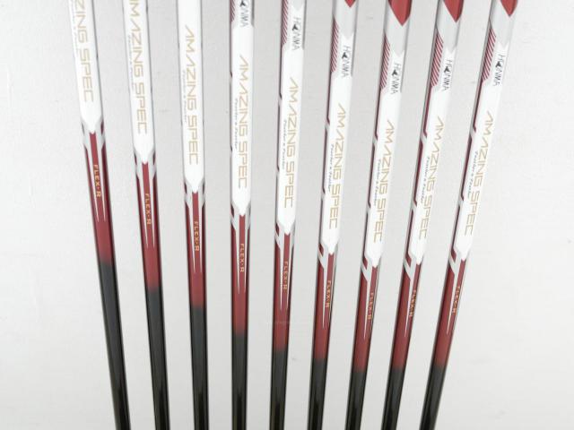 Iron set : Honma : ชุดเหล็ก Honma AMAZING Spec II (หน้าเด้ง โกงองศาสุดๆ ไกลที่สุด) มีเหล็ก 5-11,Aw,Sw (9 ชิ้น ระยะเทียบเท่า 4-Pw,Aw,Sw) ก้าน AMAZING SPEC Feather & Feather FLex R