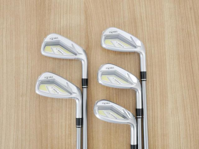 Lady club : All : **ของใหม่ ยังไม่แกะพลาสติก** ชุดเหล็ก Honma Tour World GS (ออกปี 2021 ใบใหญ่ ตีง่าย ไกล) มีเหล็ก 7-10,Sw (5 ชิ้น) ก้านกราไฟต์ Honma Speedtuned 42 Flex L