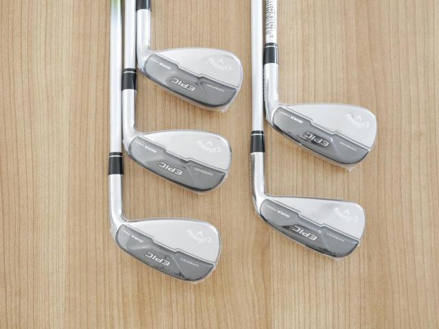 Lady club : All : **ของใหม่ ยังไม่แกะพลาสติก** ชุดเหล็ก Callaway EPIC Max Fast (รุ่นแพงสุด ไกลสุดของ Callaway ปี 2021) มีเหล็ก 7-Pw,Aw (5 ชิ้น) ก้านกราไฟต์ Mitsubishi ELDIO 40 Flex L