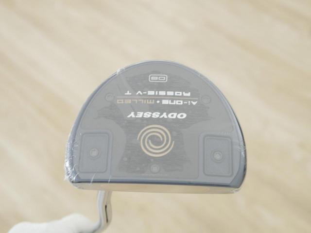 Putter : All : **ของใหม่ ยังไม่แกะพลาสติก** พัตเตอร์ Odyssey Ai-ONE Milled ROSSIE-V T DB (รุ่นท็อป ออกปี 2024) ก้าน Stroke LAB 90 ยาว 34 นิ้ว