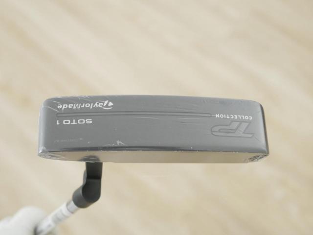 Putter : All : **ของใหม่ ยังไม่แกะพลาสติก** พัตเตอร์ Taylormade TP Black Collection Soto 1 (รุ่นปี 2024) ก้าน KBS Putter 120 ยาว 35 นิ้ว