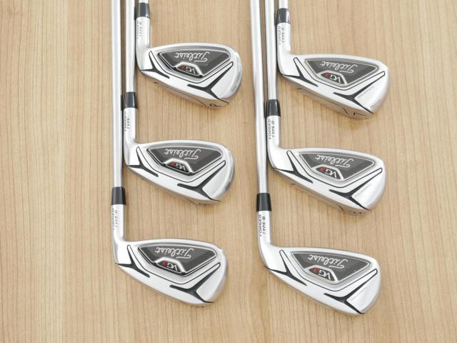 Iron set : Titleist : ชุดเหล็ก Titleist VG3 Type D Forged (รุ่นปี 2019 Japan Spec. ตีง่ายและไกลที่สุดของ Titleist) มีเหล็ก 5-Pw (6 ชิ้น) ก้านกราไฟต์ Mitsubishi VGI Flex R
