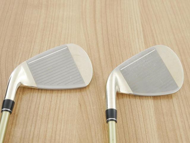 Iron set : PRGR : ชุดเหล็ก PRGR ID Nabla Red Titan (รุ่นท๊อปสุด หน้าเด้ง ไกลมาก) มีเหล็ก 6-Pw,Aw (6 ชิ้น) ก้านกราไฟต์ M-35 Flex R2