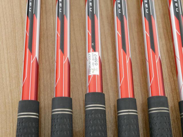 Iron set : PRGR : ชุดเหล็ก PRGR ID Nabla Red Titan (รุ่นท๊อปสุด หน้าเด้ง ไกลมาก) มีเหล็ก 6-Pw,Aw (6 ชิ้น) ก้านกราไฟต์ M-35 Flex R2