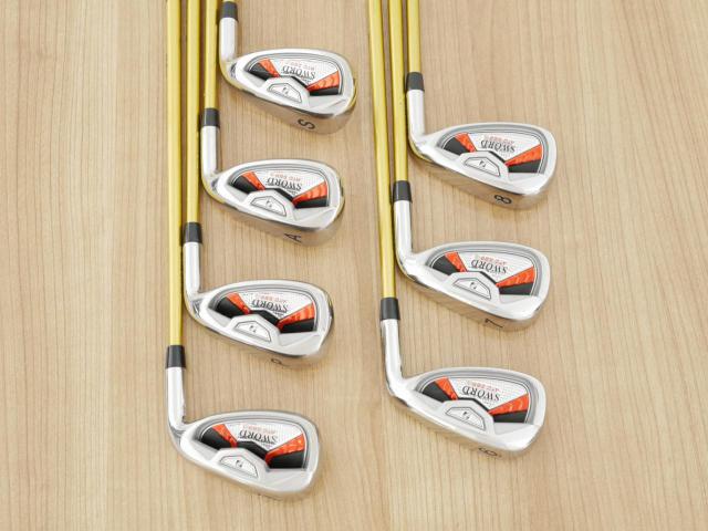 Iron set : Katana : ชุดเหล็ก Katana Sword ATC-589a (หน้าเด้ง) มีเหล็ก 6-Pw,Aw,Sw (7 ชิ้น) ก้านกราไฟต์ Fujikura Speeder 589 Flex R