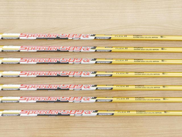 Iron set : Katana : ชุดเหล็ก Katana Sword ATC-589a (หน้าเด้ง) มีเหล็ก 6-Pw,Aw,Sw (7 ชิ้น) ก้านกราไฟต์ Fujikura Speeder 589 Flex R