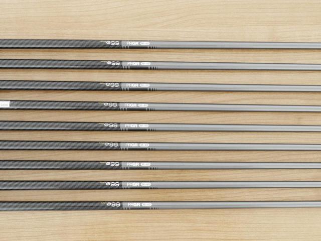 Iron set : PRGR : ชุดเหล็กกระเทย PRGR Super Egg Iron (รุ่นปี 2023 ตัวท๊อปสุด หน้าเด้งเกินกฏ ใช้แข่งไม่ได้ ตีไกลมากๆ) มีเหล็ก 5-Pw,Aw,As,Sw (9 ชิ้น เต็มเซ็ต) ก้านกราไฟต์ Flex SR (M-40)