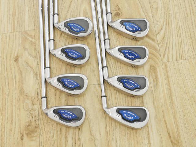 Iron set : Callaway : ชุดเหล็ก Callaway X-16 มีเหล็ก 3-Pw (8 ชิ้น) ก้านเหล็ก NS Pro 950 Flex S