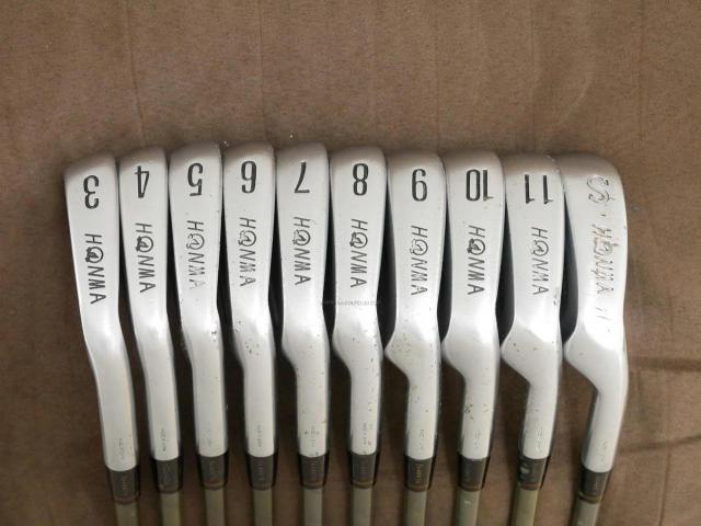 Iron set : Honma : **ก้าน 3 ดาว** ชุดเหล็ก Honma LB-708 มีเหล็ก 3-11,Sw (10 ชิ้น) ก้านกราไฟต์ Flex S-2 (3 ดาว)