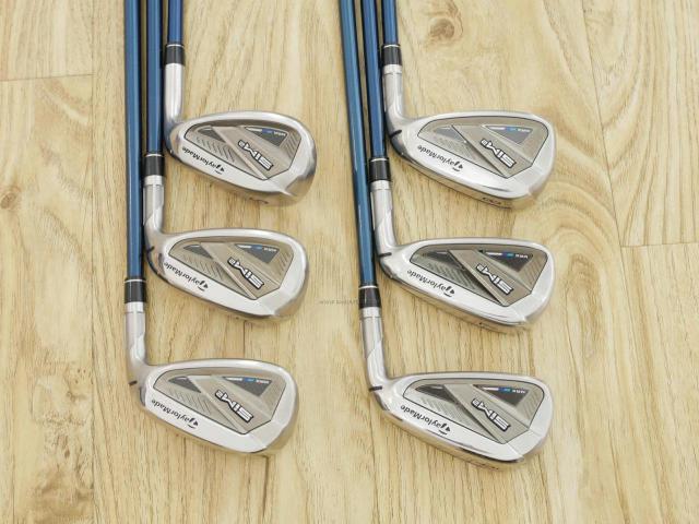 Iron set : Taylormade : ชุดเหล็ก Taylormade SIM 2 MAX (ออกปี 2021 Japan Spec. ตีง่าย ไกล) มีเหล็ก 6-Pw,Sw (6 ชิ้น) ก้านกราไฟต์ Mitsubishi TENSEI TM60 Flex R