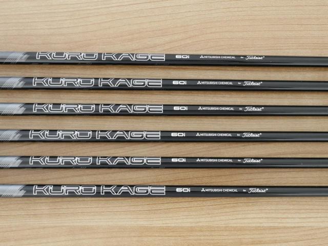 Iron set : Titleist : ชุดเหล็ก Titleist T300 (ออกปี 2019) มีเหล็ก 5-Pw (6 ชิ้น) ก้านกราไฟต์ Mitsubishi KUROKAGE 60i Flex R