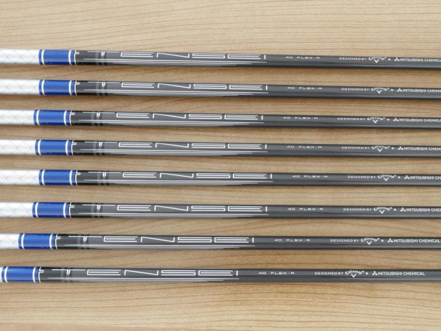 Iron set : Callaway : ชุดเหล็ก Callaway Paradym Ai Smoke Max Fast (ออกปี 2024 ตีง่ายมาก ไกล Japan Spec.) มีเหล็ก 6-Pw,Aw,Gw,Sw (8 ชิ้น) ก้านกราไฟต์ Fujikura TENSEI 40 Flex R