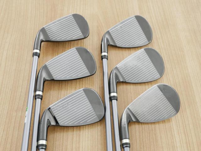 Iron set : PRGR : ชุดเหล็กกระเทย PRGR Super Egg Iron (ปี 2015 ตัวท๊อปสุด หน้าเด้งเกินกฏ ใช้แข่งไม่ได้ ตีไกมลมากๆ) มีเหล็ก 7-Pw,Aw,Sw (6 ชิ้น) ก้านกราไฟต์ Flex R (M-37)