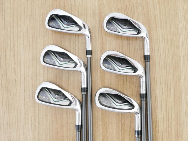 Iron set : Tourstage : ชุดเหล็ก Tourstage PHYZ (ซีรี่ย์ท๊อป ใบใหญ่ ตีง่าย ไกล) มีเหล็ก 5-Pw (6 ชิ้น) ก้านกราไฟต์ Flex R